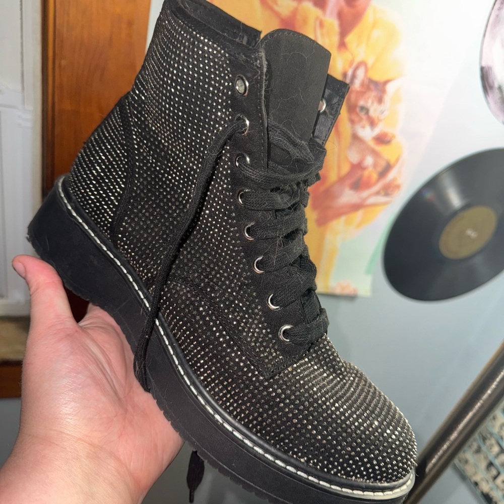 Black Studded Women's Boots